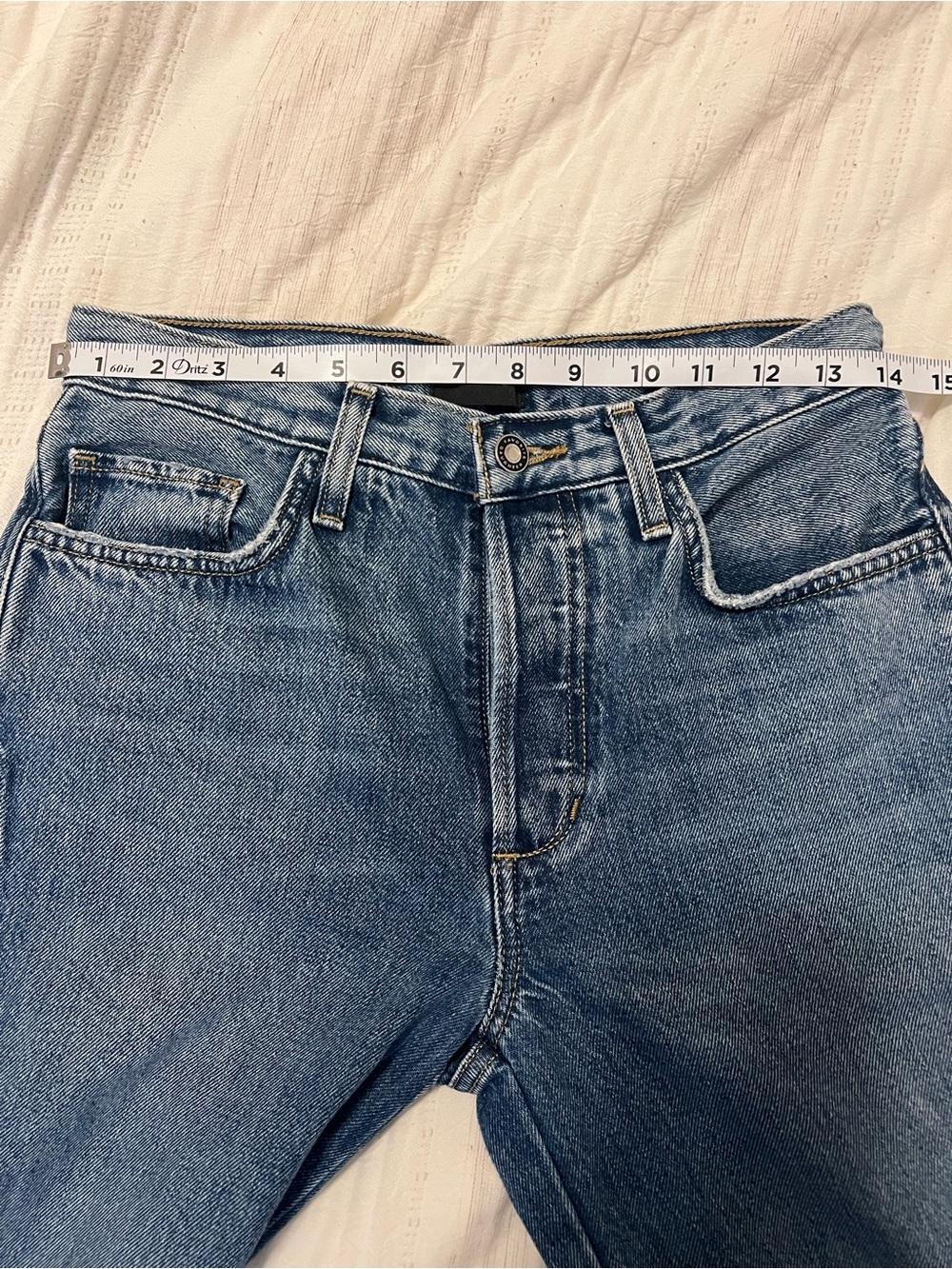 Favorite Daughter Wide-Leg Jeans in Medium Blue - Picture 8 of 9